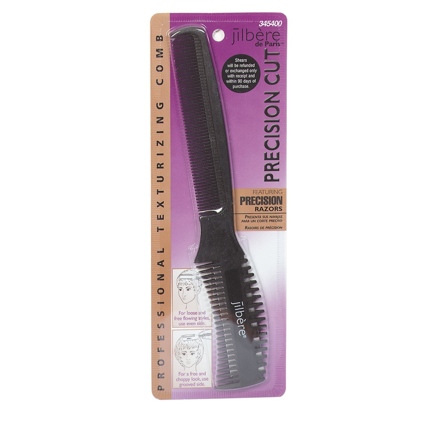 Foto 2 pulgar | Venta Internacional - Peine Texturizante Comb Conair Pro Jilbere de Paris con Corte de Precisión