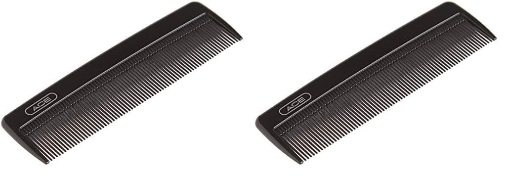 Bolsillo Y Monedero Comb Goody Ace Classic Bobby De 13 Cm, Color Negro (paquete De 2) - Venta Internacional.