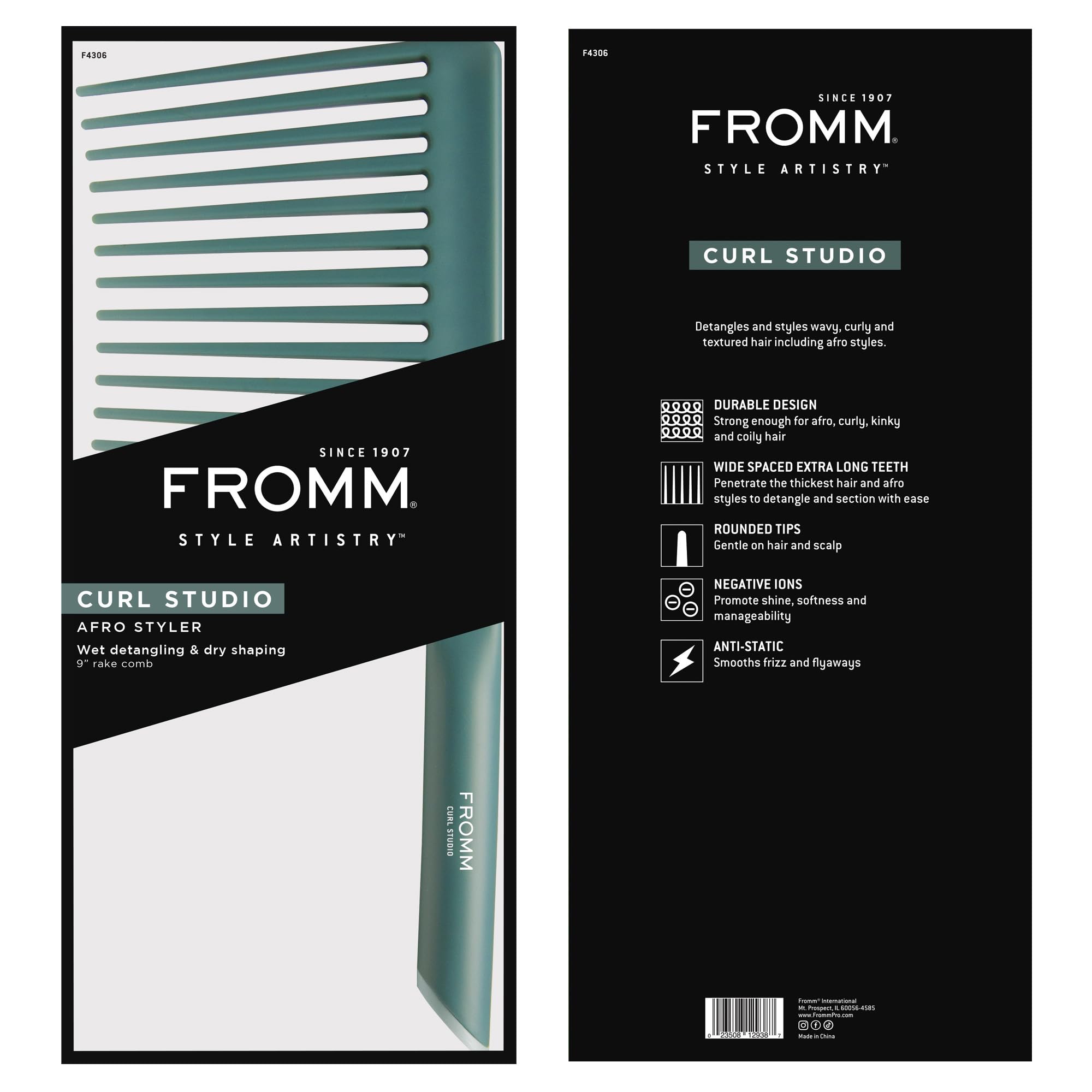 Foto 7 pulgar | Rastrillo Moldeador Profesional Curl Studio 9 De Comb Fromm - Venta Internacional.