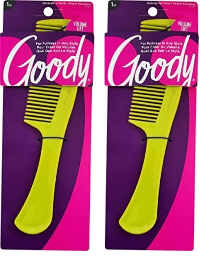 Peineta Desenredante Goody Styling Essentials, Paquete De 2 - Venta Internacional.