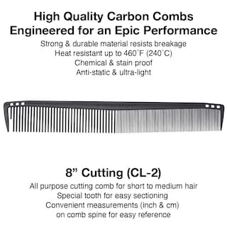 Foto 2 | Peine De Corte Olivia Garden Carbonlite 8.5 Carbon - Venta Internacional.