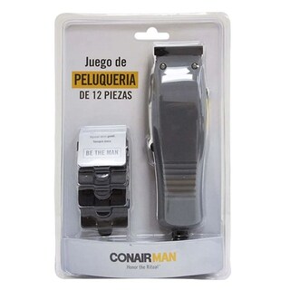 Foto 3 | Recortadora de Cabello Conair Cuchillas Acero Inoxidable color Negro 12 Piezas