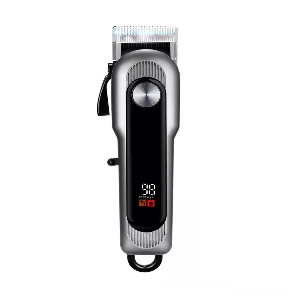 Maquina de Cortar Cabello BELUG color Negro Profesional Pantalla LED para Hombre