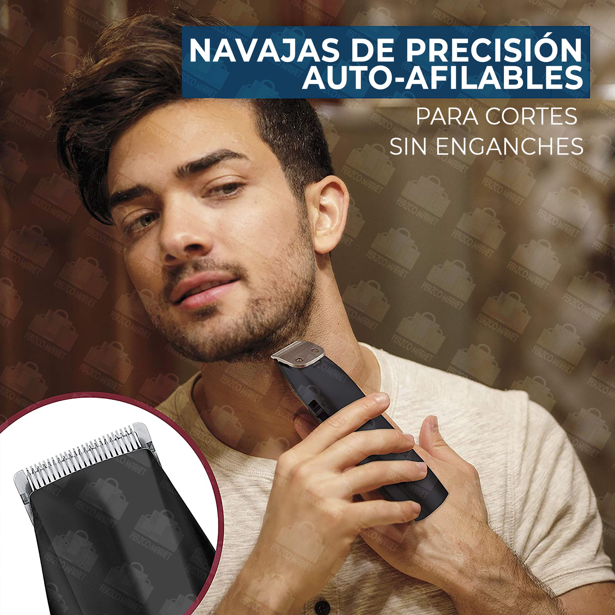 Foto 8 | Terminadora Wahl Cortapelo Barba Cortadora Vello Nasal Oído