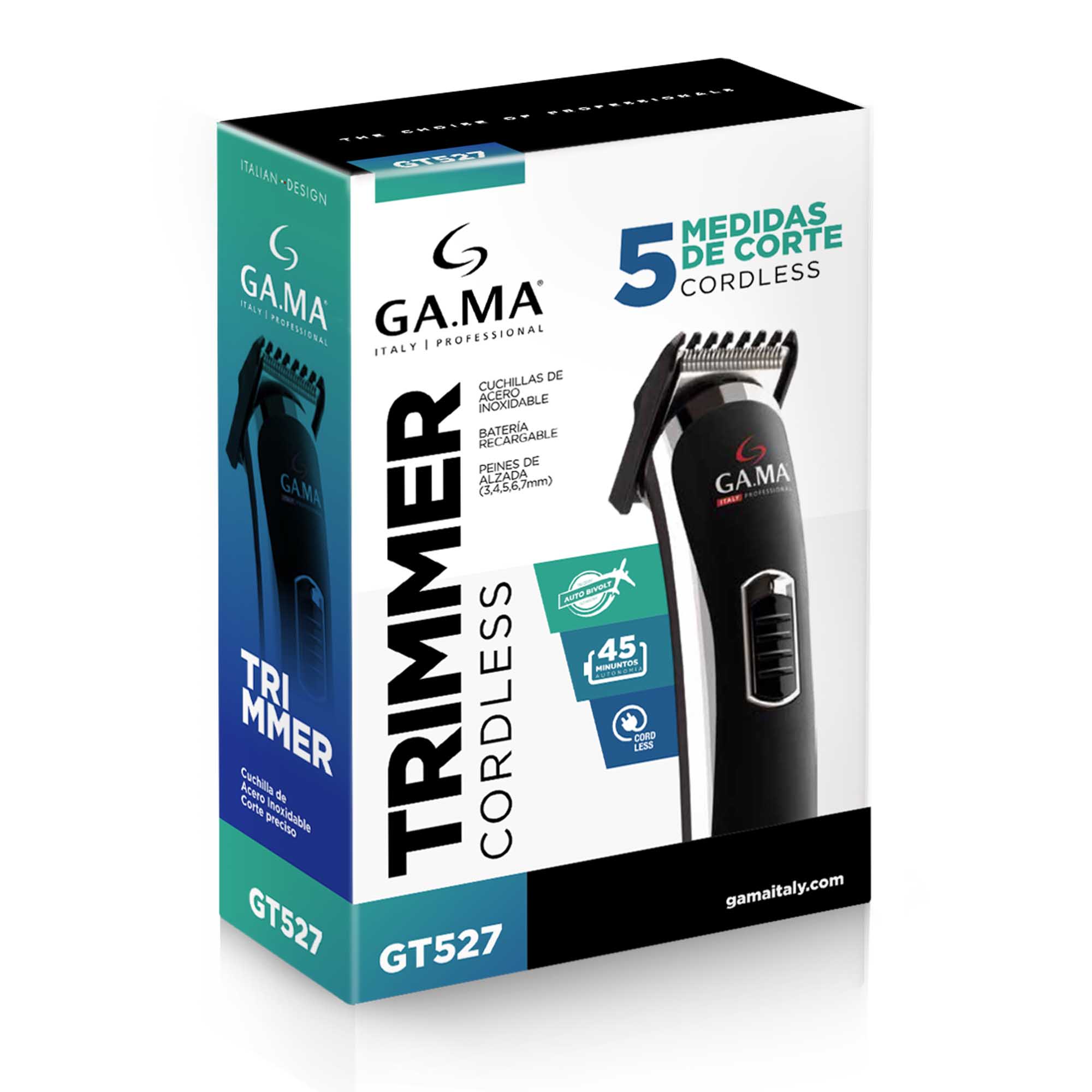 Foto 5 pulgar | Cortadora De Cabello Gama Trimmer Gt-527 110v Color-negro