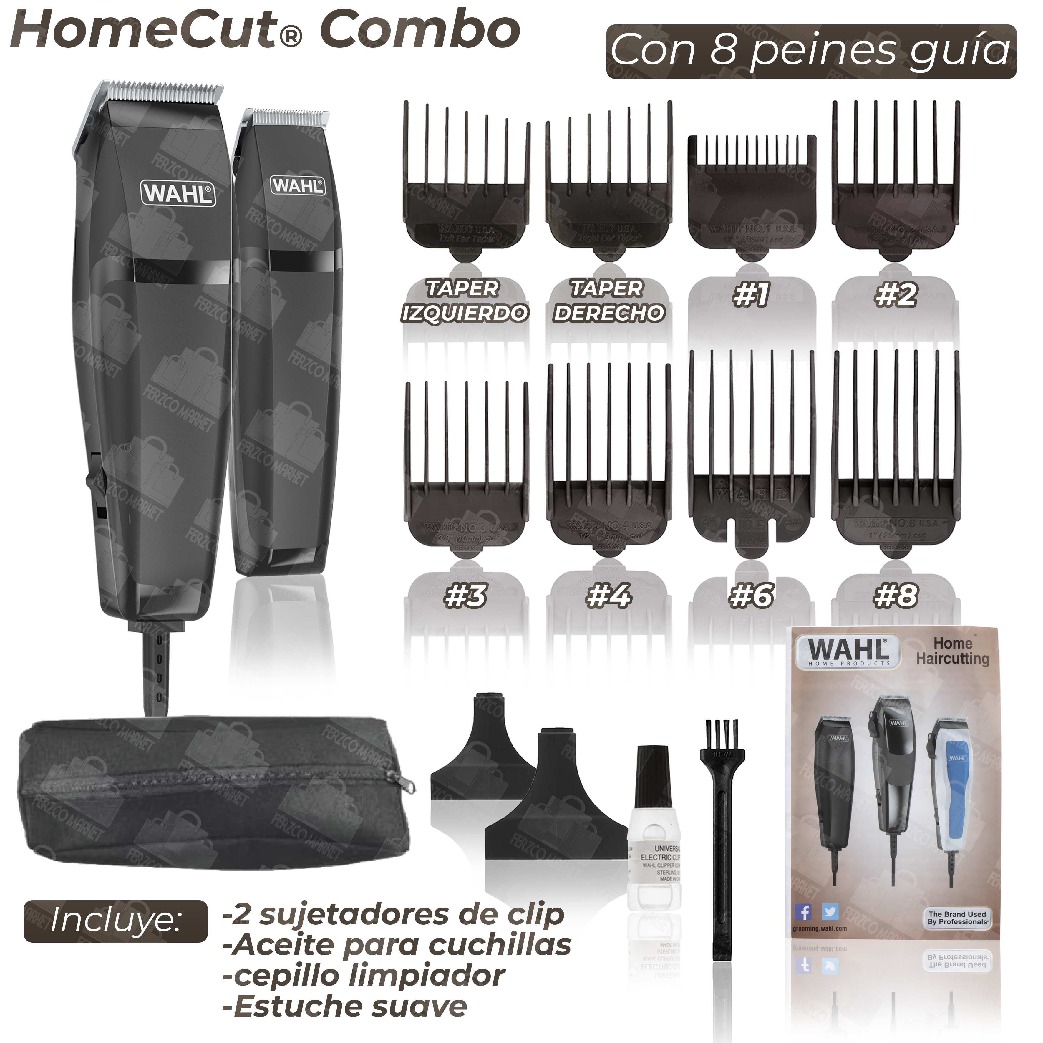 Foto 5 | Maquina Cortadora de Pelo Wahl Home Cut Pro 14 Piezas