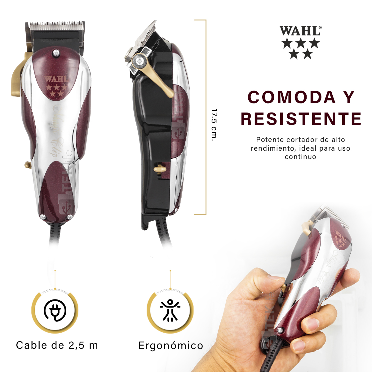 Foto 5 pulgar | Maquina Cortadora De Pelo Clipper Wahl Magic Clip 5 Star Profesional Original