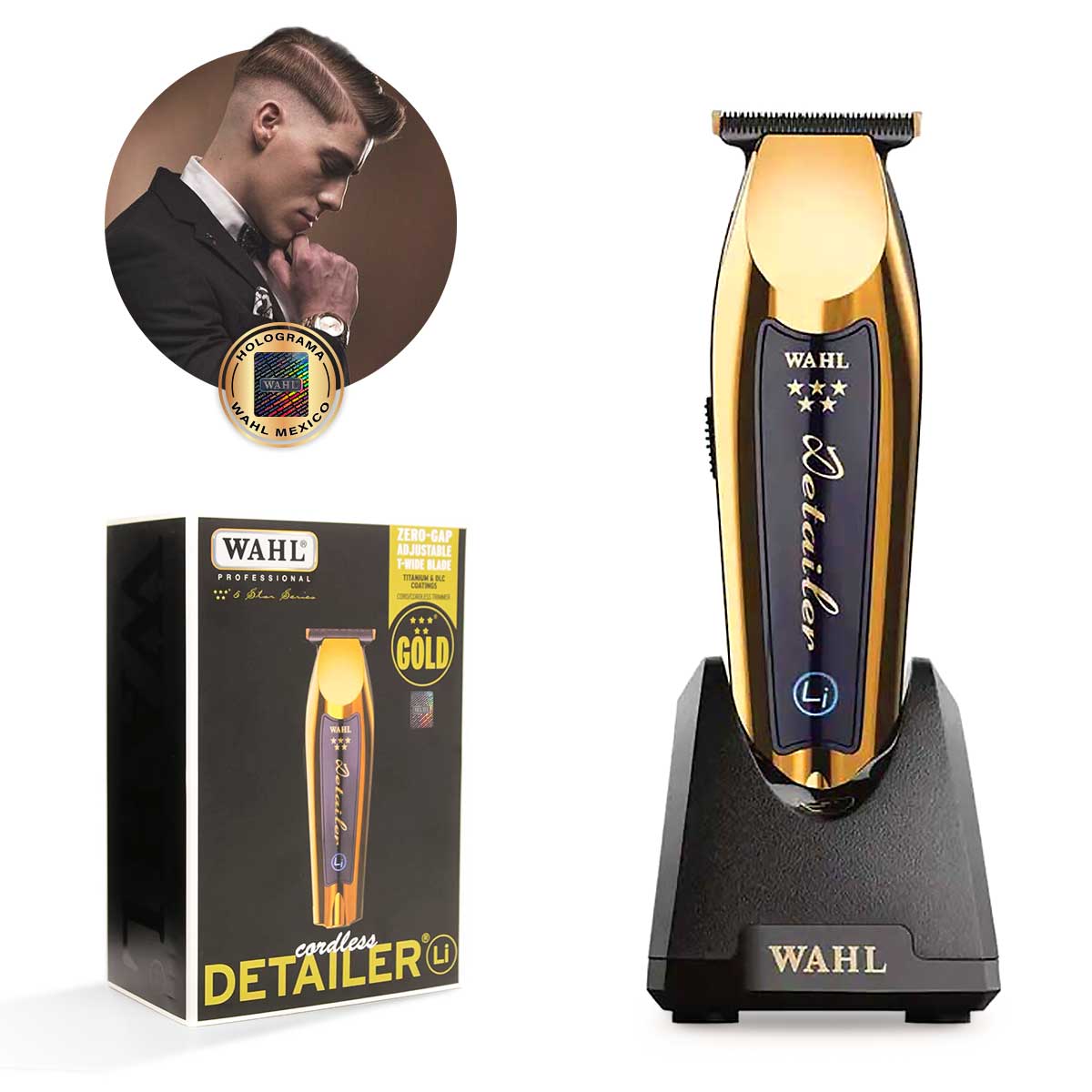 Recortadora Wahl Profesional Cordless Detailer Li Gold Star Coppel Com