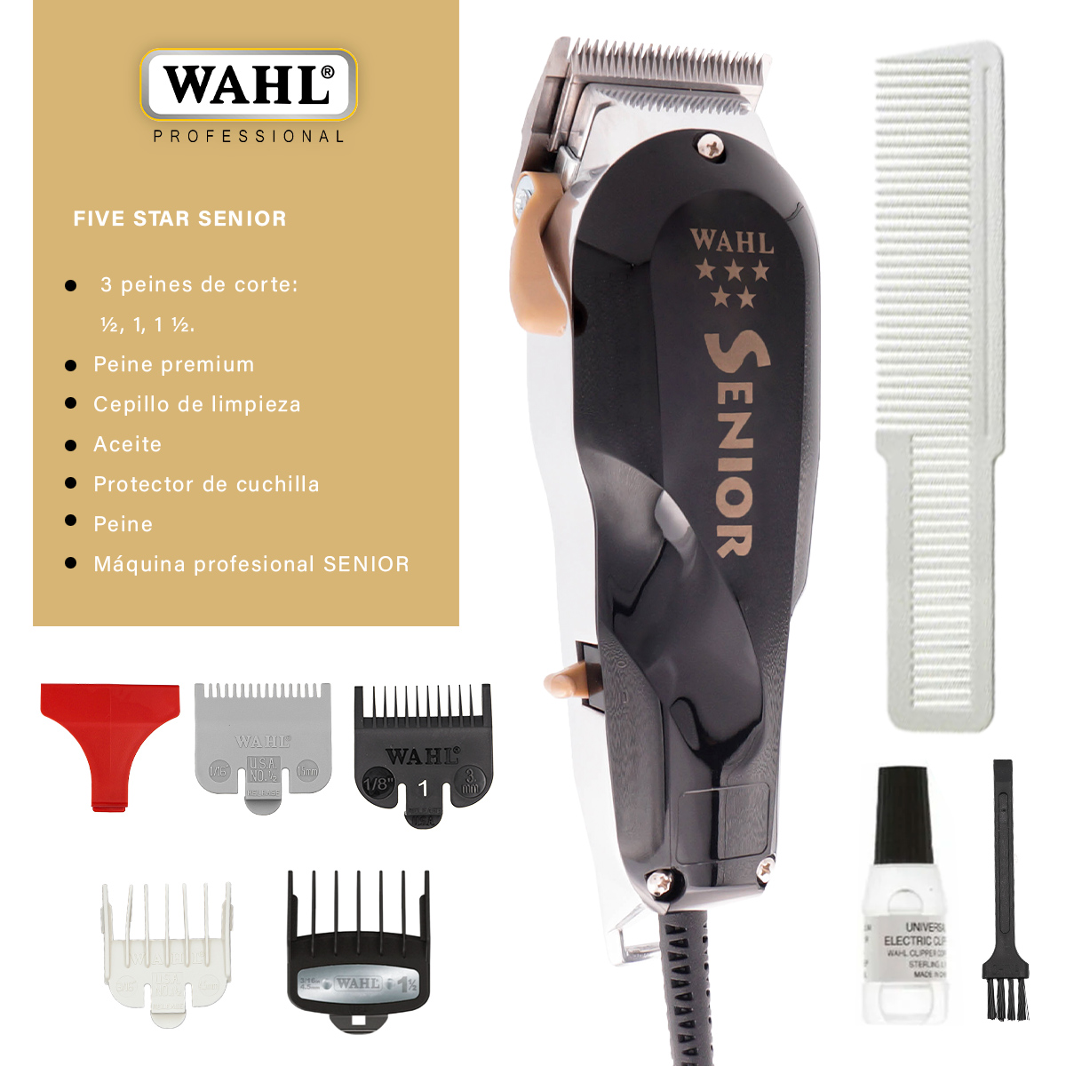 Foto 3 pulgar | Cortadora Profesional de Cabello Wahl con Accesorios