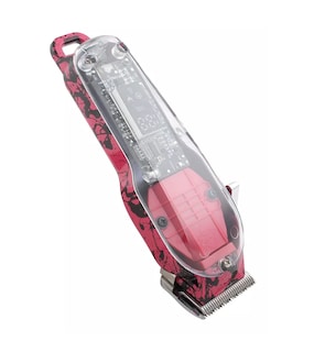 Foto 2 | Maquina Para Cortar Cabello Cortapelos De Hombre, Transparente Roja