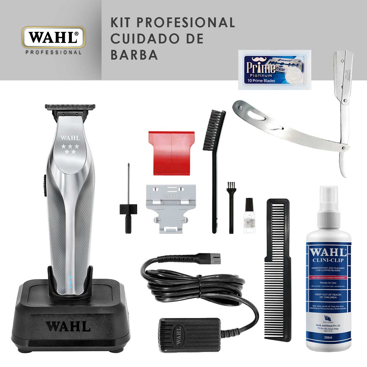 Foto 5 pulgar | Combo Barbero Wahl Trimmer Hi-Viz