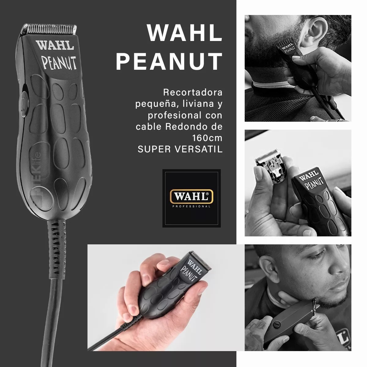 Foto 5 pulgar | Combo Trimmer Wahl Peanut con Navaja de Repuesto