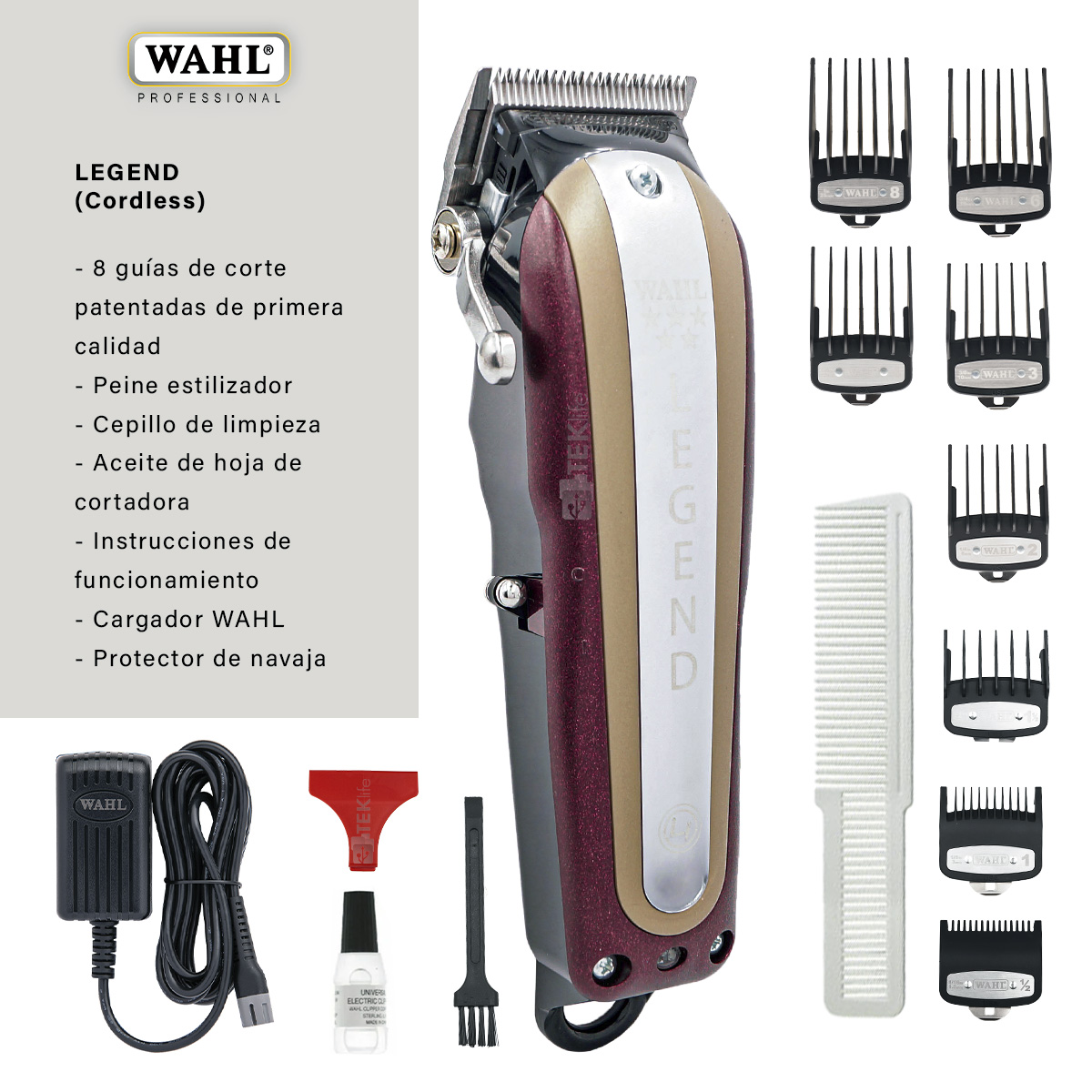 Foto 3 pulgar | Maquina Wahl Cortadora Profesional Legend Cordless 8594