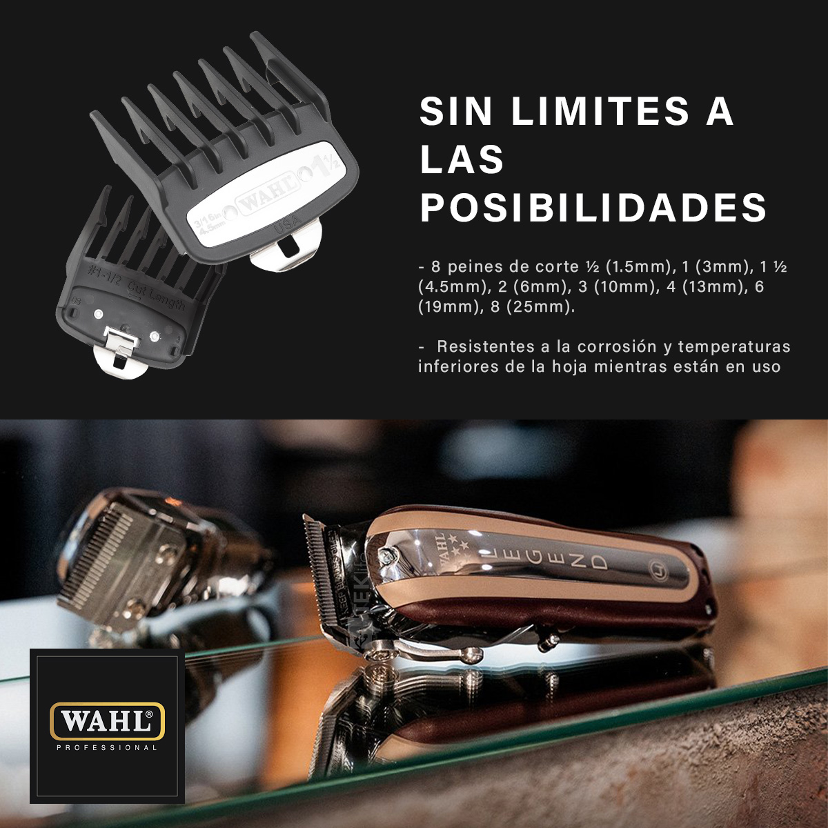 Foto 6 | Maquina Wahl Cortadora Profesional Legend Cordless 8594