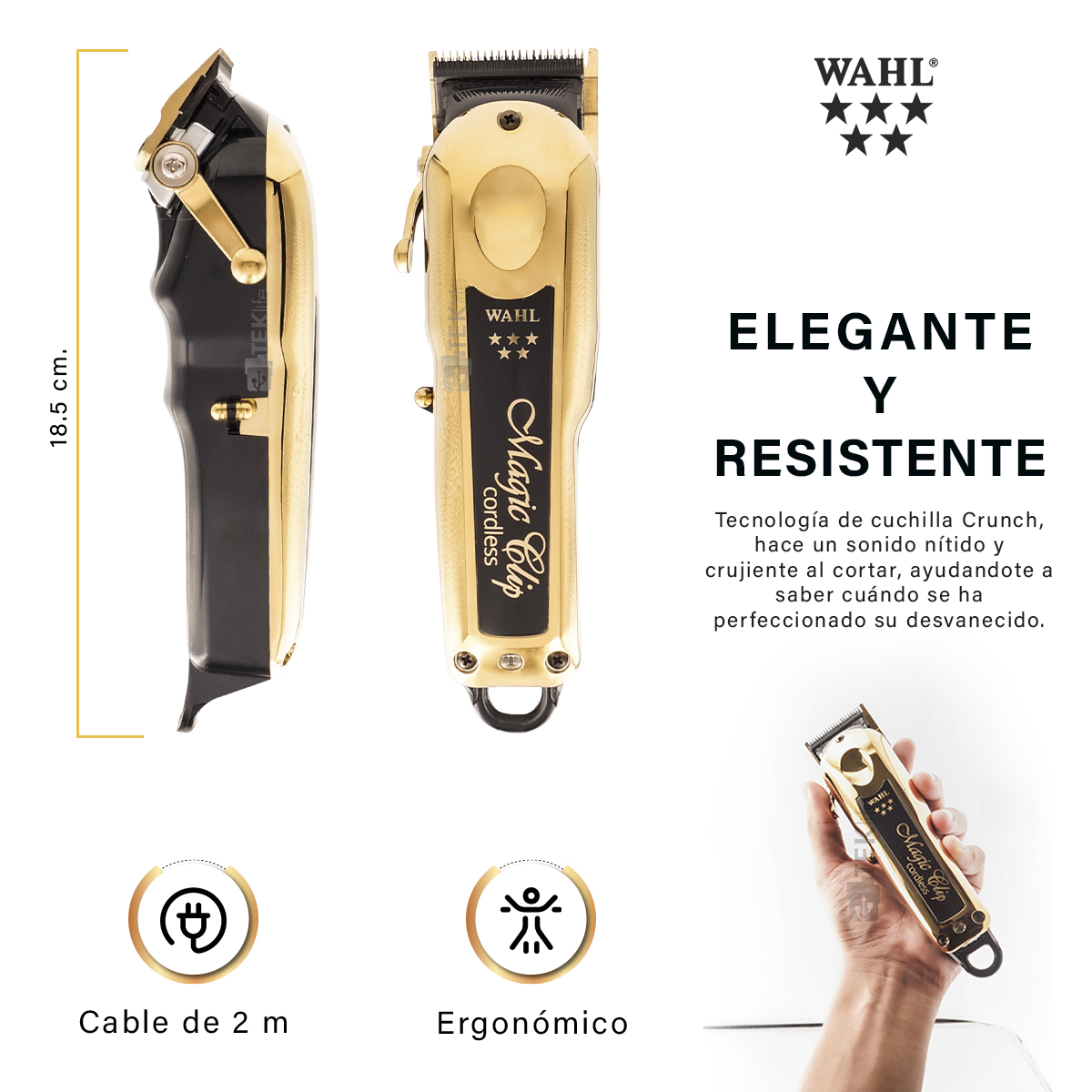 Foto 4 pulgar | Clipper Wahl Profesional Magic Clip Edición Gold