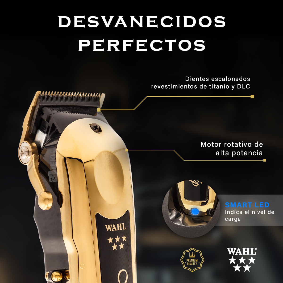 Foto 5 pulgar | Clipper Wahl Profesional Magic Clip Edición Gold