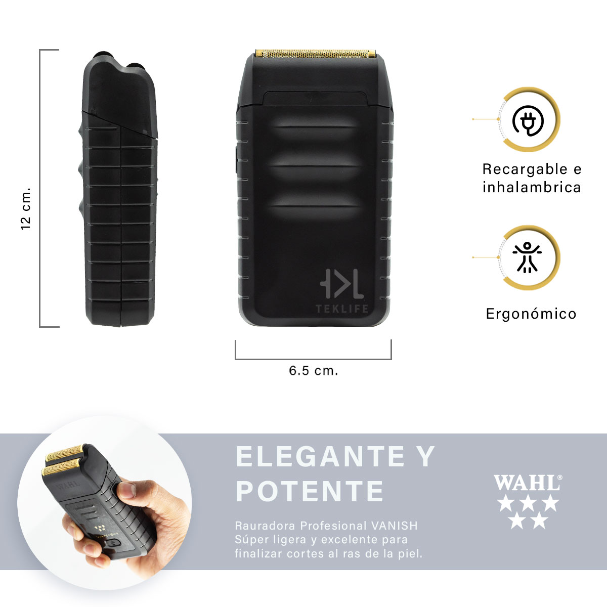 Foto 4 pulgar | Afeitadora Vanish Wahl  5 Star Recargable Profesional