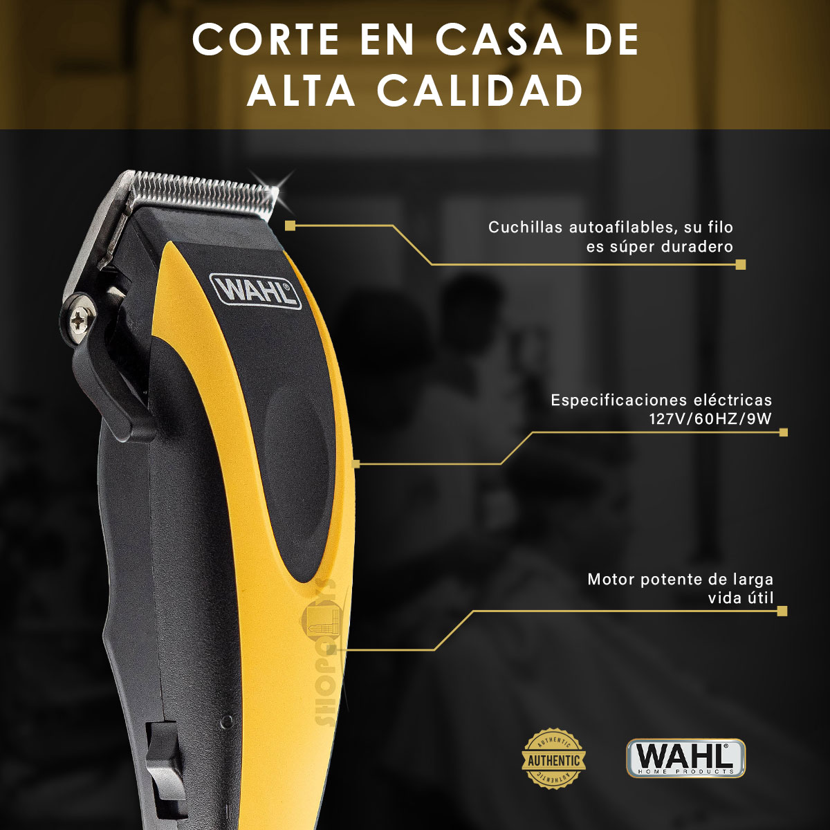 Foto 5 pulgar | Combo Cortadora + Terminadora Wahl Sport Cut 22pz Casera