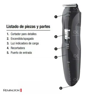 Foto 3 | Maquina Recortadora Recargable Remington para Barba/Bigote/Nasal