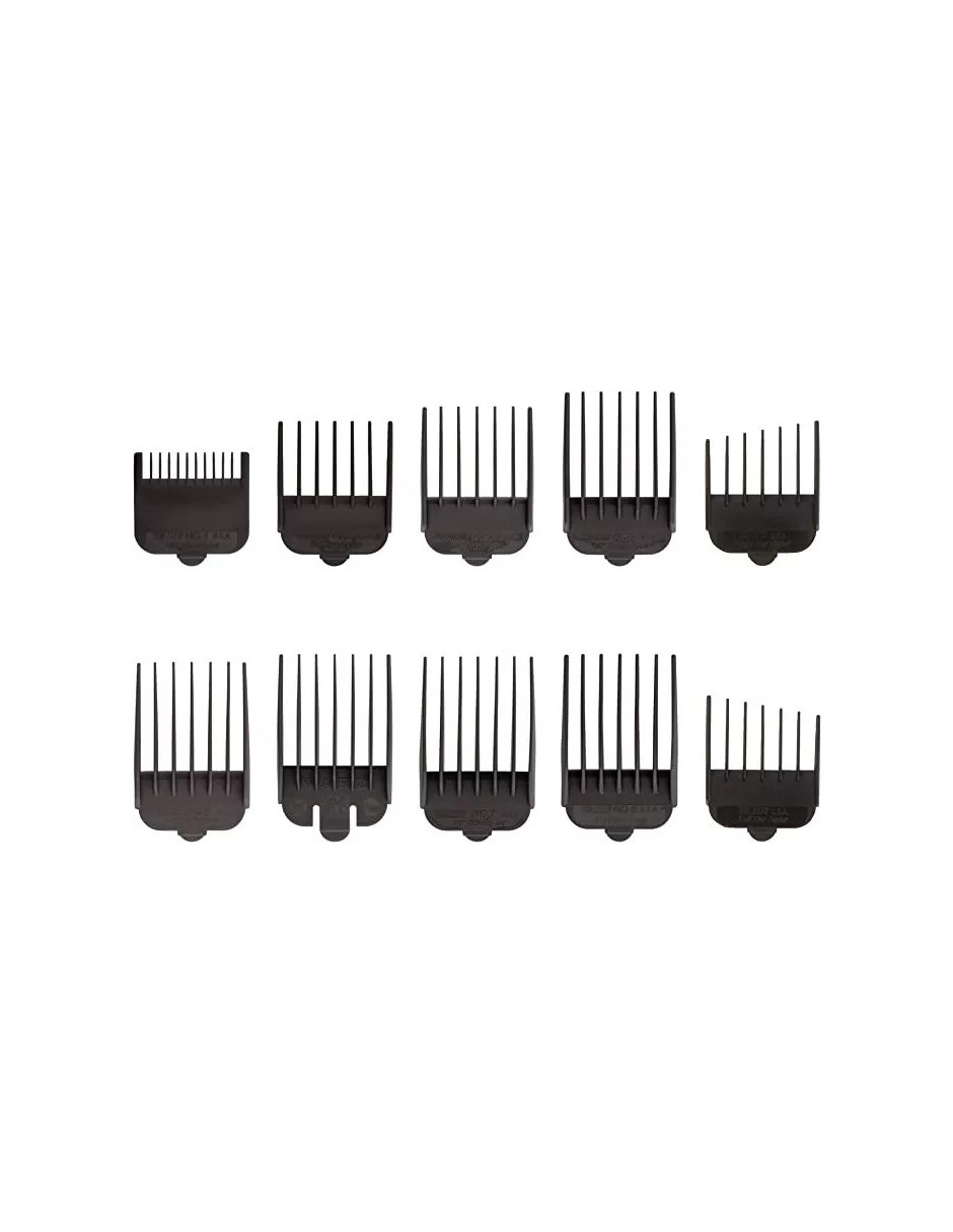 Foto 5 pulgar | Peines Guía Negros Wahl De Plástico Con 10 Piezas