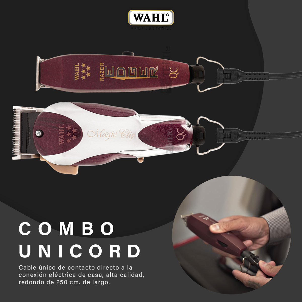 Foto 9 pulgar | Combo Wahl Unicord + Shaver 5-star Profesional Originales