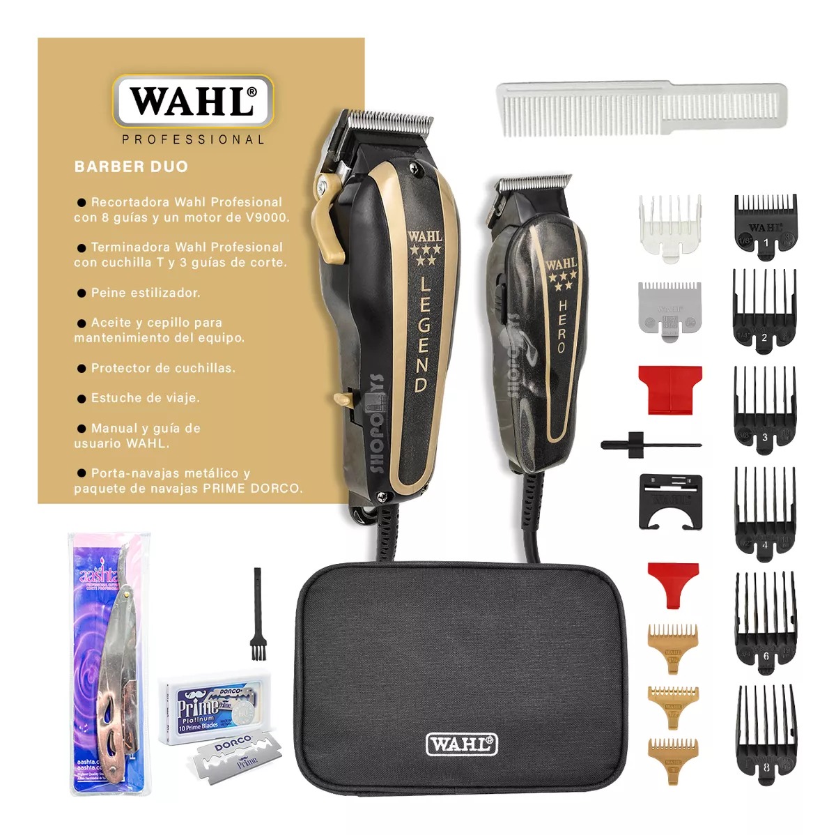 Foto 3 pulgar | Wahl Barber Combo Profesional Cortadora Terminadora + Regalo