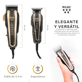 Foto 3 | Wahl Barber Combo Profesional Cortadora Terminadora + Regalo