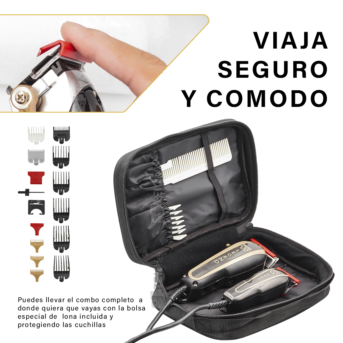 Foto 7 pulgar | Wahl Barber Combo Profesional Cortadora Terminadora + Regalo