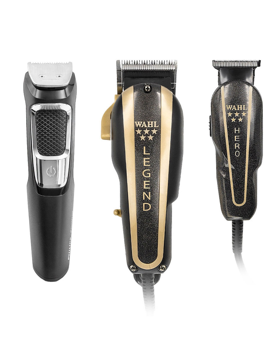 Combo Barber Wahl + Recortadora Inalambrica Norelco Philips