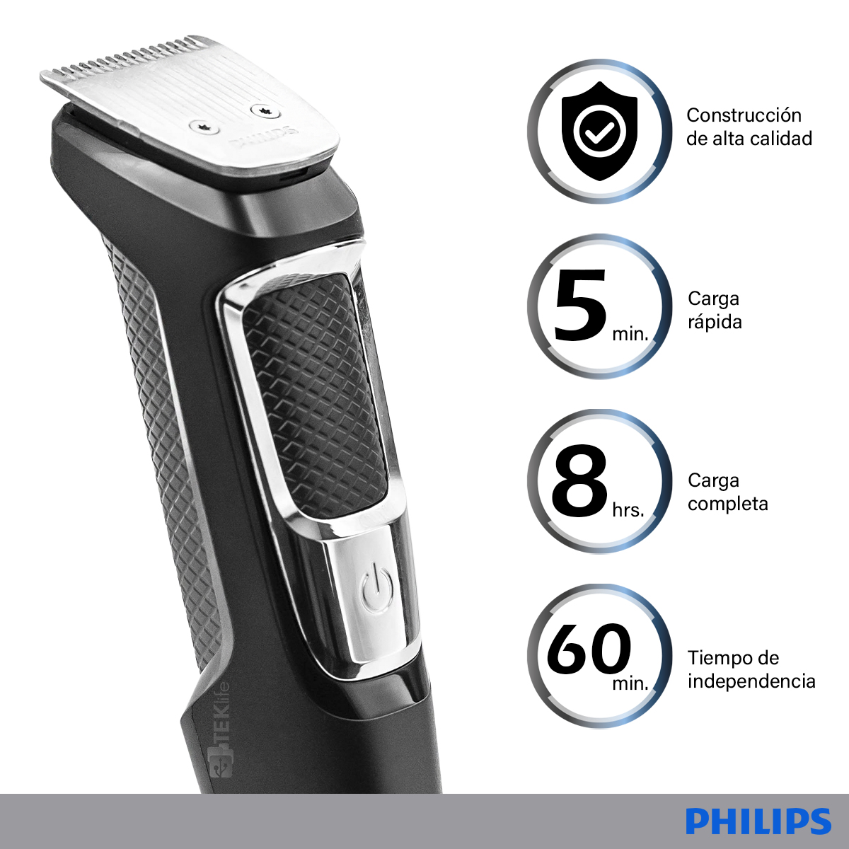 Foto 7 pulgar | Combo Barber Wahl + Recortadora Inalambrica Norelco Philips