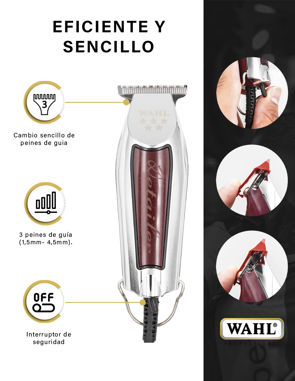 Foto 4 pulgar | Combo Wahl Cortadora Magic Clip Y Terminadora Detailer