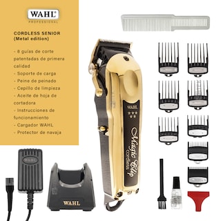 Foto 2 | Combo Wahl Recortadora Detailer Gold Y Magic Clip Gold Cordless, Profesional, 100 Min Autonomía
