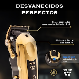Foto 4 | Combo Wahl Recortadora Detailer Gold Y Magic Clip Gold Cordless, Profesional, 100 Min Autonomía