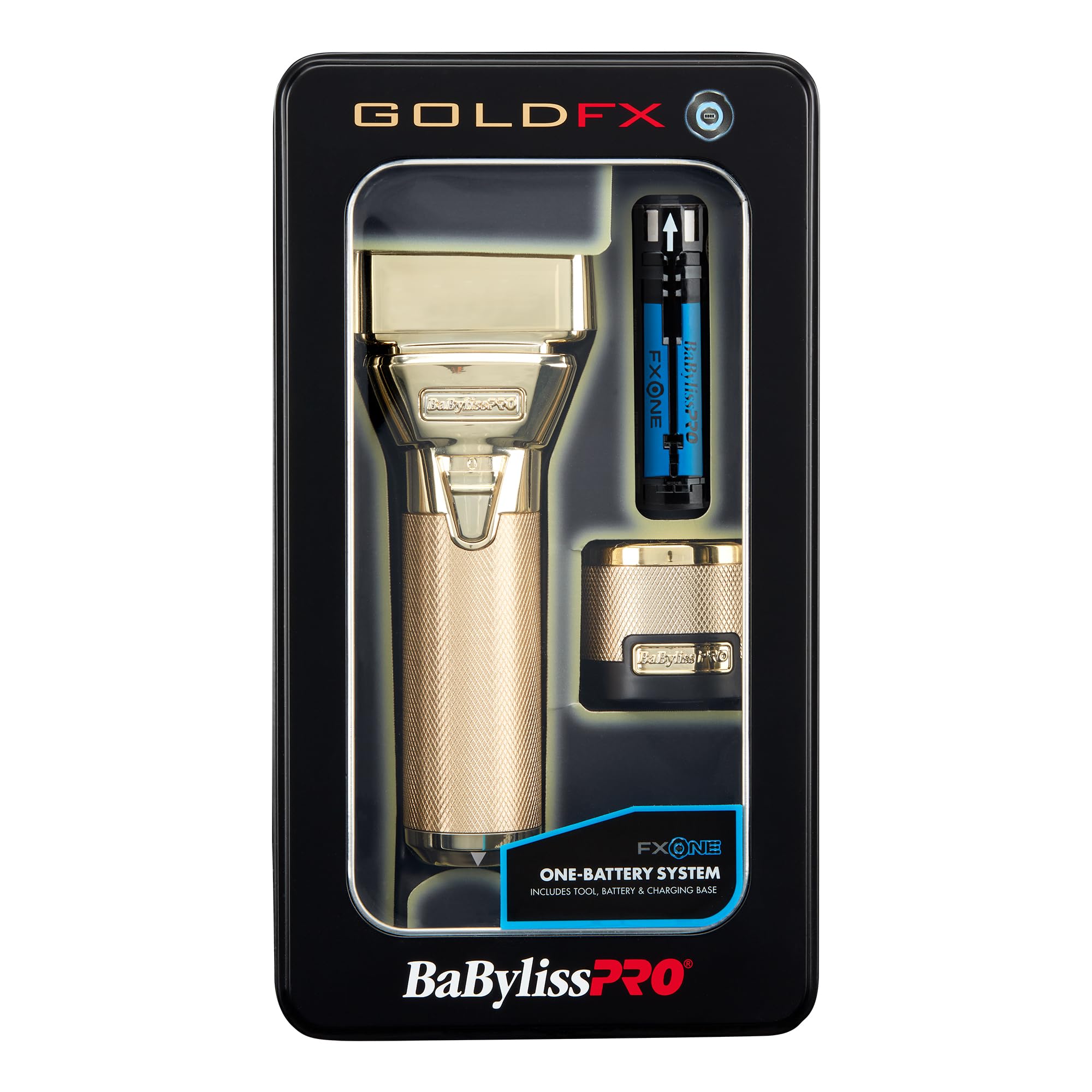 Foto 4 | Maquinilla De Afeitar Babylisspro Fxone Goldfx, Totalmente Metálica, Doble Lámina - Venta Internacional.