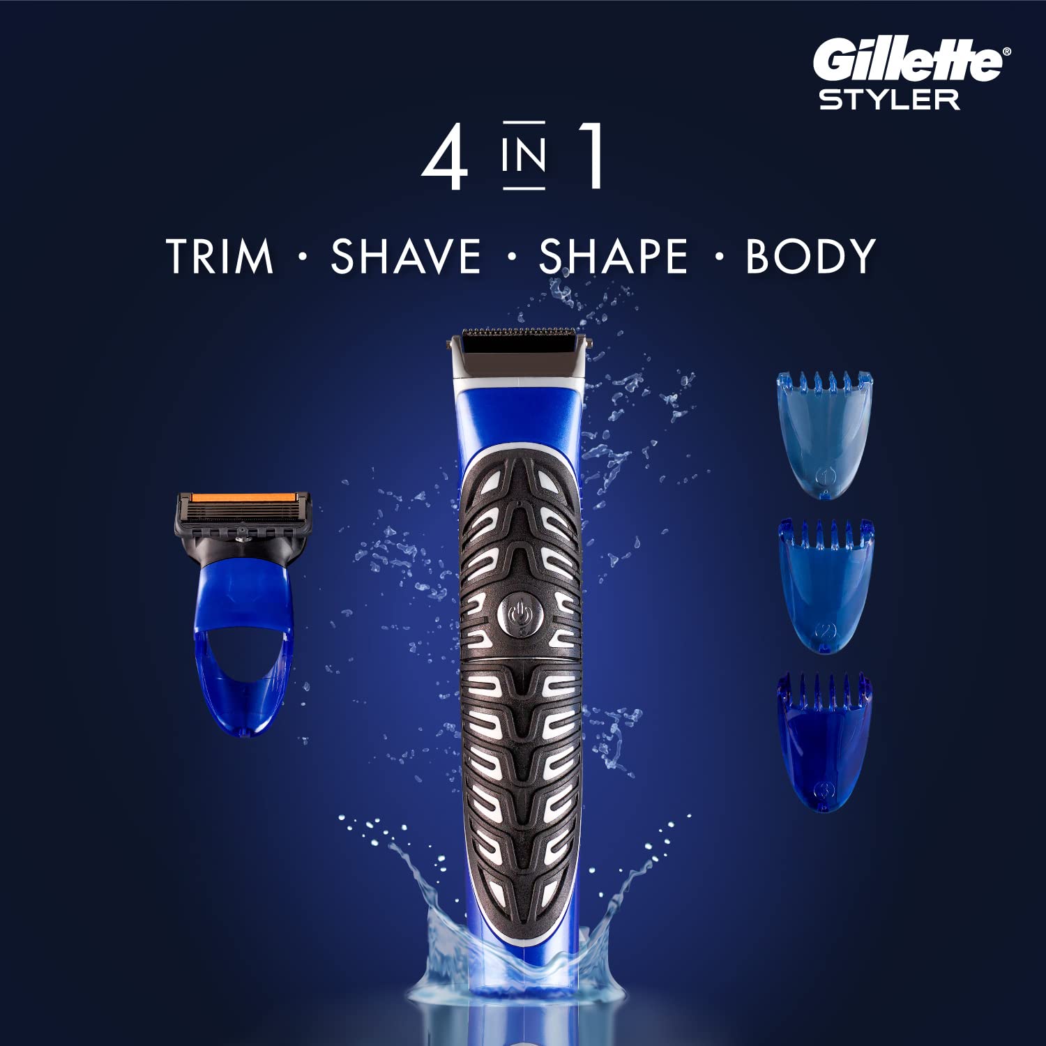 Foto 3 pulgar | Trimmer Gillette Proglide Styler Impermeable Con Recortador De Barba - Venta Internacional.