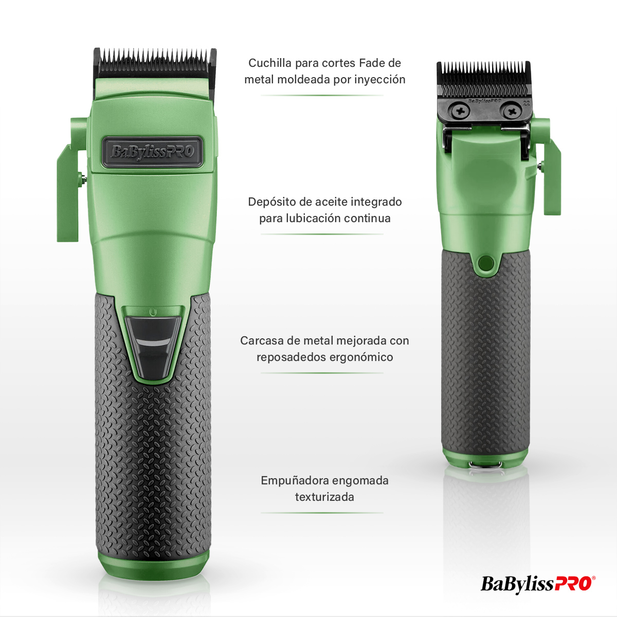 Foto 5 pulgar | Kit Profesional Edición Limitada – Cortadora De Cabello Con Base, Cargador Y Batería Intercambiable - Color Verde C