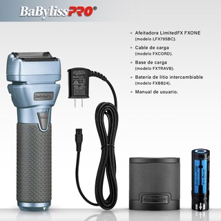 Foto 2 | Afeitadora De Hojas Edición Limitada – Kit Profesional Con Base Y Batería Intercambiable - Color Azul Plomo