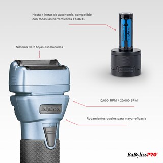 Foto 5 | Afeitadora De Hojas Edición Limitada – Kit Profesional Con Base Y Batería Intercambiable - Color Azul Plomo