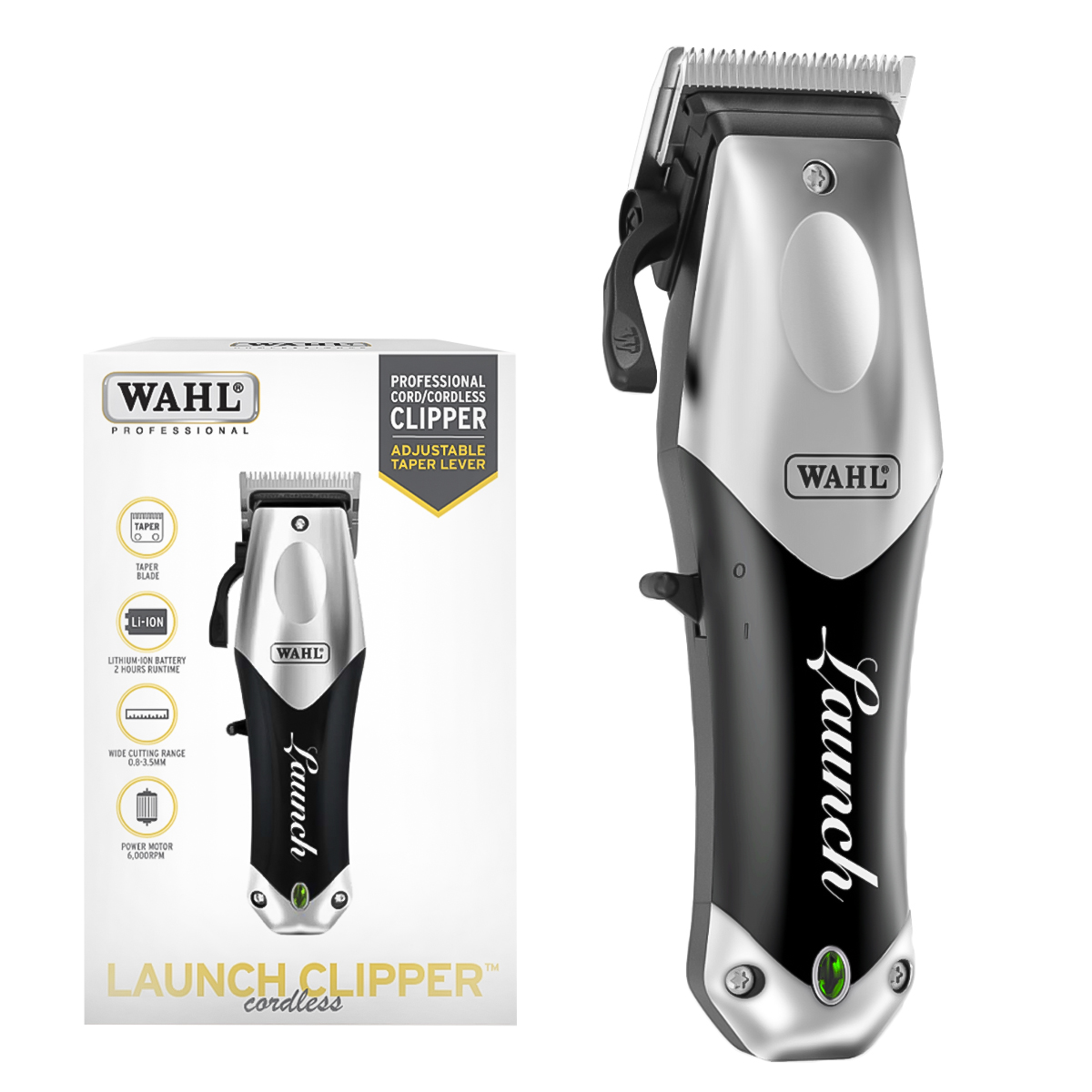 Cortadora De Pelo Profesional Inalámbrica Para Barbería Launch Clipper #2240l-100