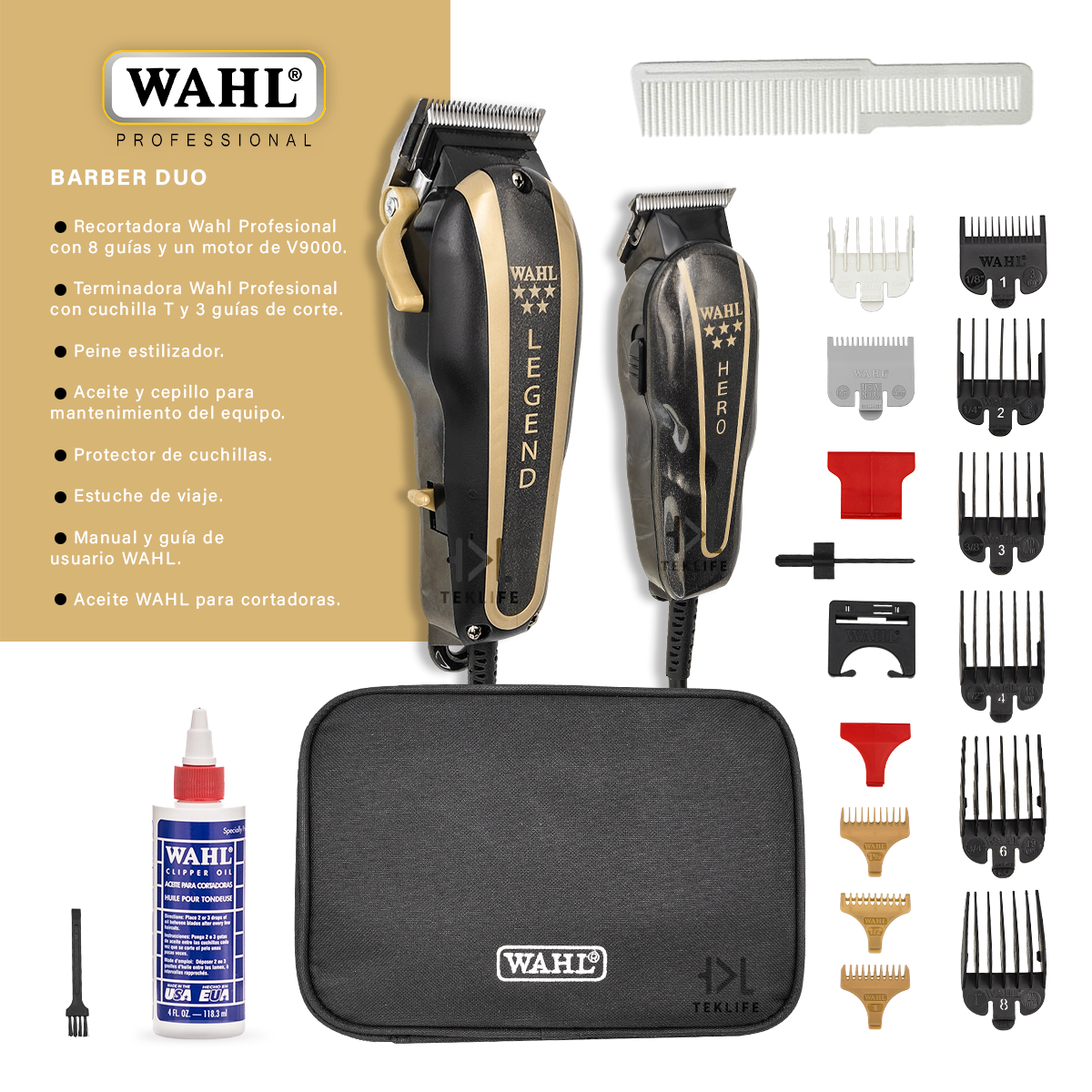 Foto 2 | Barber Combo Wahl Cortapelo Profesional + Regalo Aceite 4oz