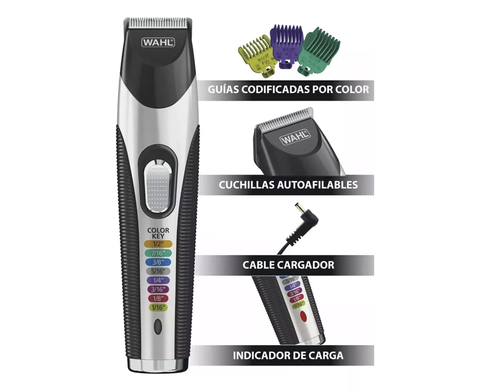 Foto 5 pulgar | Combo Wahl Pro Deluxe Maquinas para Barba Bigote Nariz Oídos
