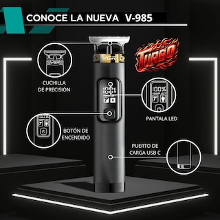 Foto 6 | Máquina para Cortar Cabello Pelo Combo VGR Clipper Trimmer