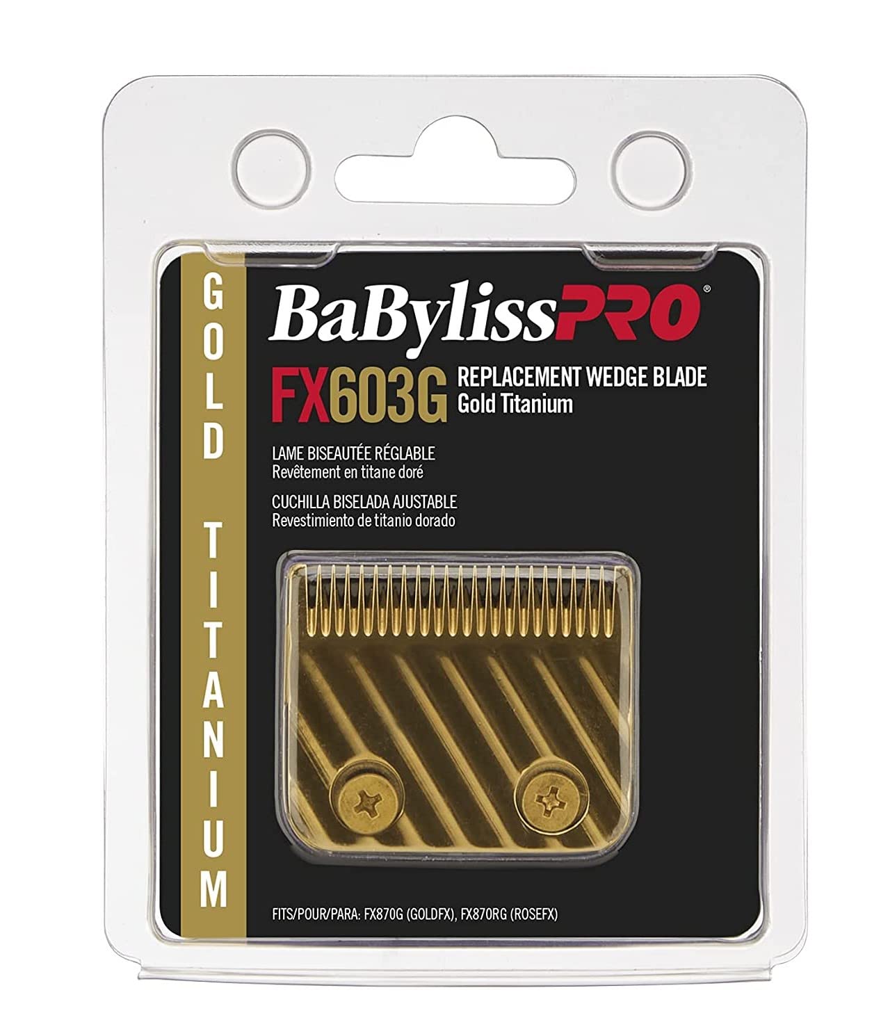 Foto 2 | Cuchilla De Repuesto Babylisspro Barberology Gold Wedge Fx603g - Venta Internacional.
