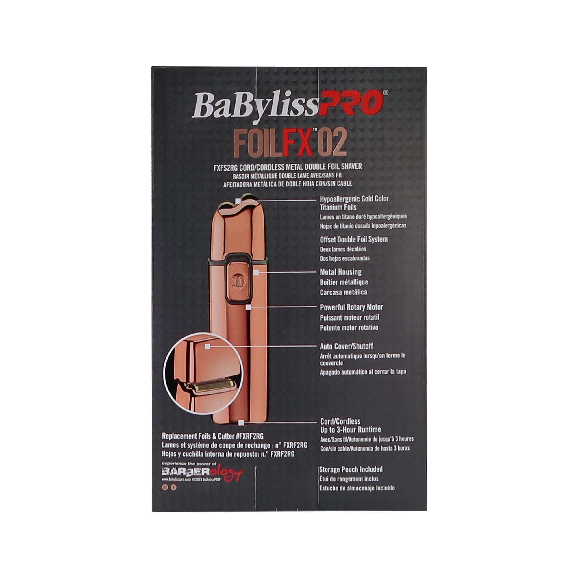 Foto 4 | Shaver Babyliss Pro Double Foil Fxfs2rg Con Cargador Y Delantal - Venta Internacional.