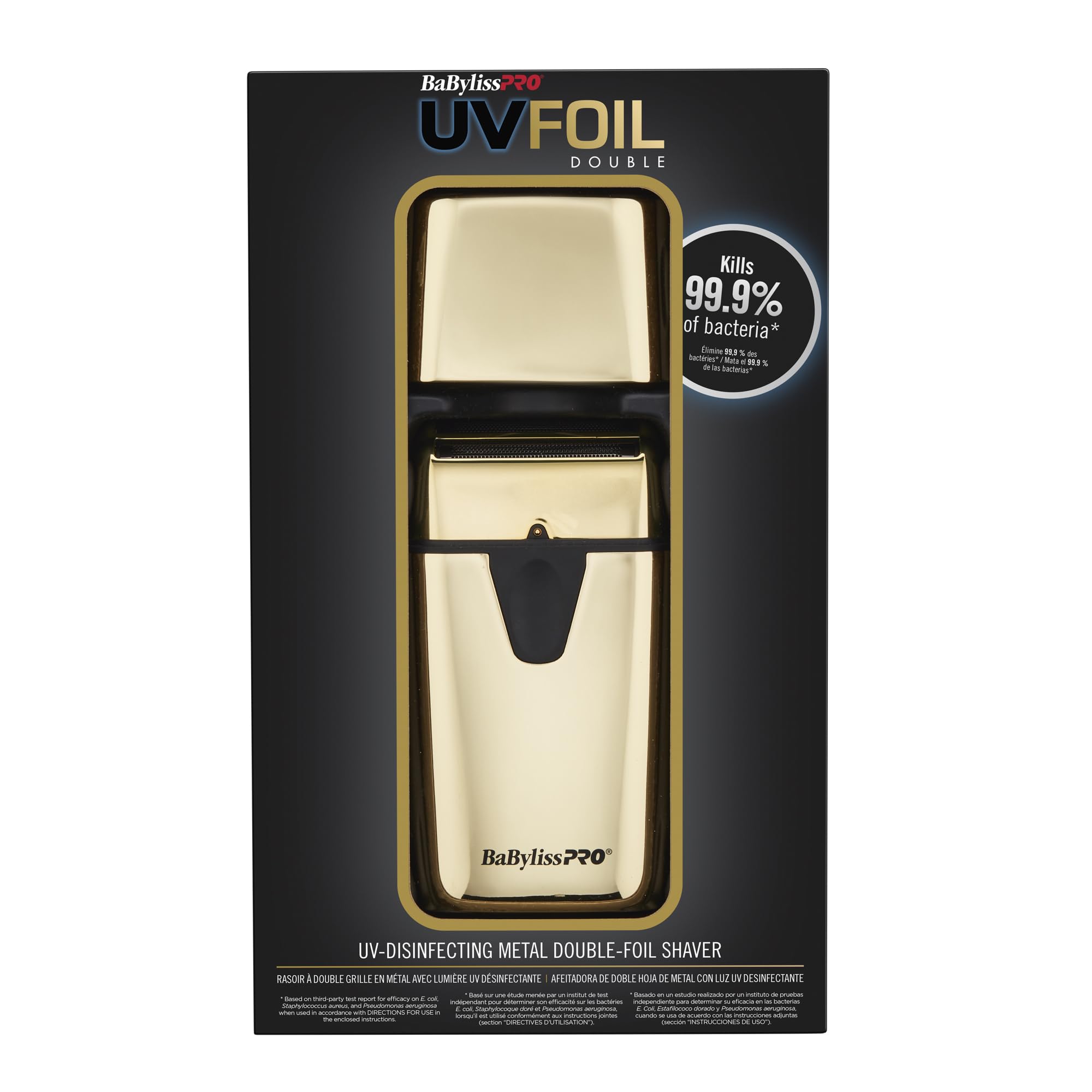 Foto 6 pulgar | Lámina Doble Desinfectante Uv Shaver Babylisspro Gold - Venta Internacional.