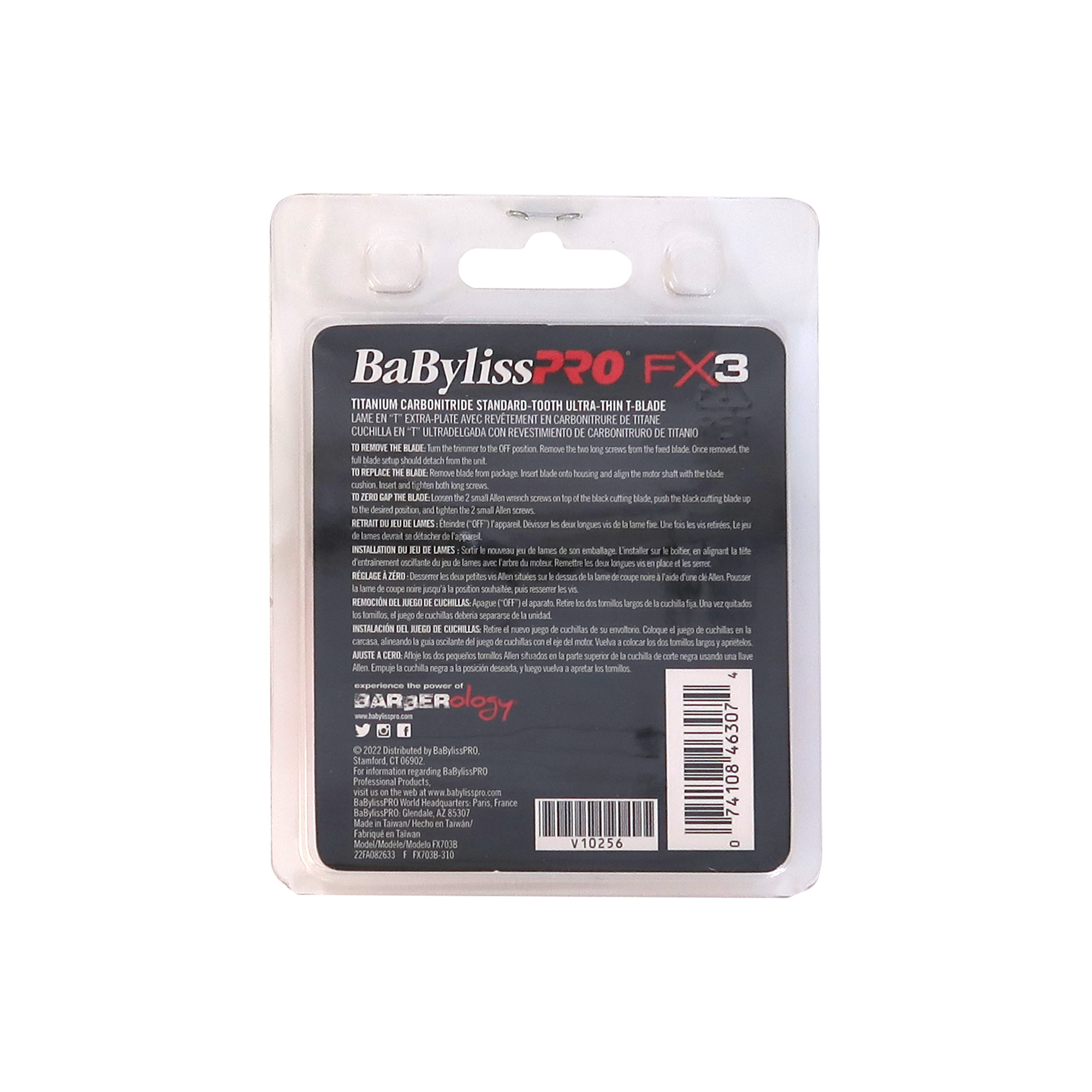 Foto 4 pulgar | Cuchilla En T De Repuesto Babyliss Pro Fx3 Ultrafina #fx703b - Venta Internacional.