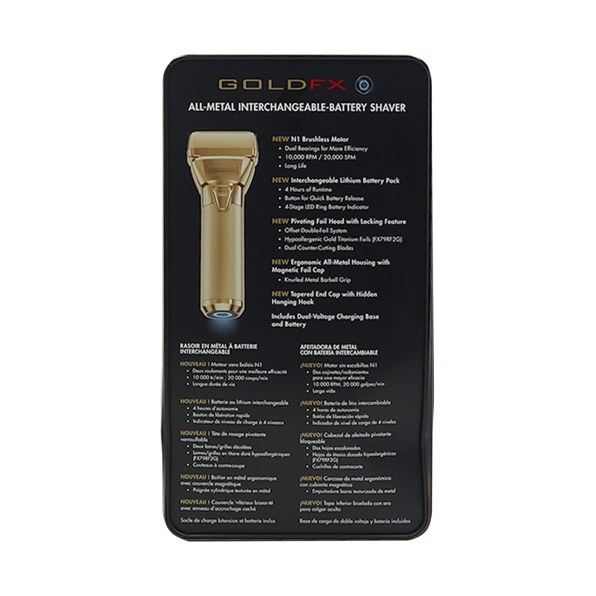 Foto 6 pulgar | Afeitadora Babyliss Pro Fxone Goldfx Fx79fsg, Con Delantal Y Peine - Venta Internacional.