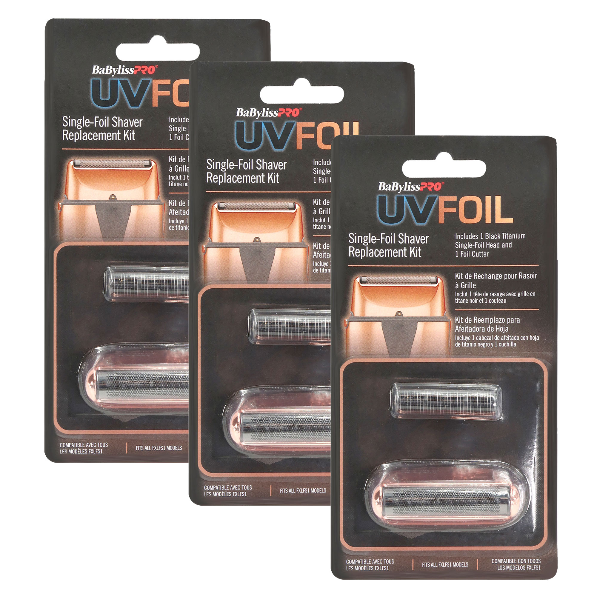 Foto 2 pulgar | Kit De Repuesto Para Afeitadora Babyliss Pro Uvfoil Fxlrf1rg Rose Gold - Venta Internacional.