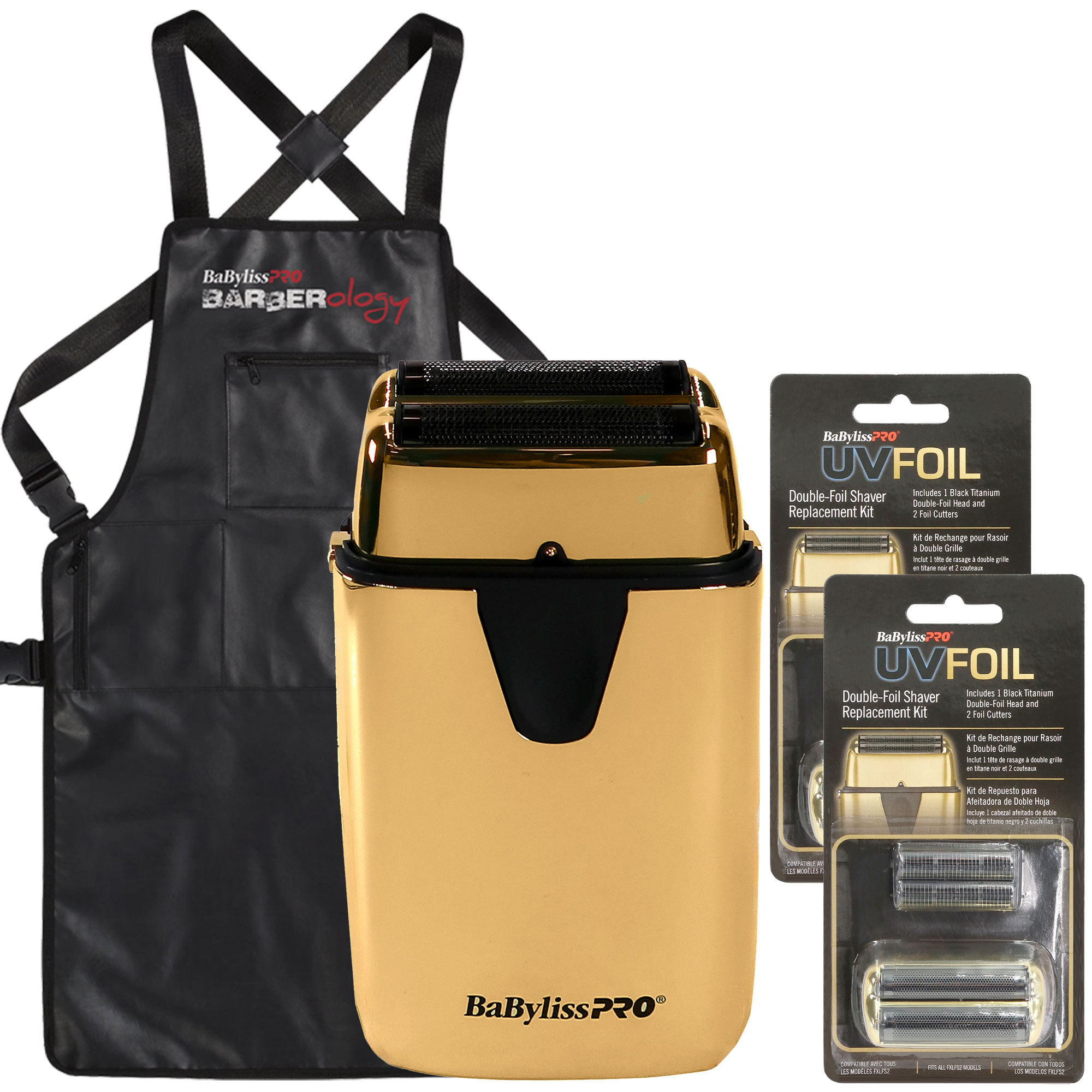 Kit De Repuesto Shaver Babyliss Pro Double Foil +, Color Dorado - Venta Internacional.