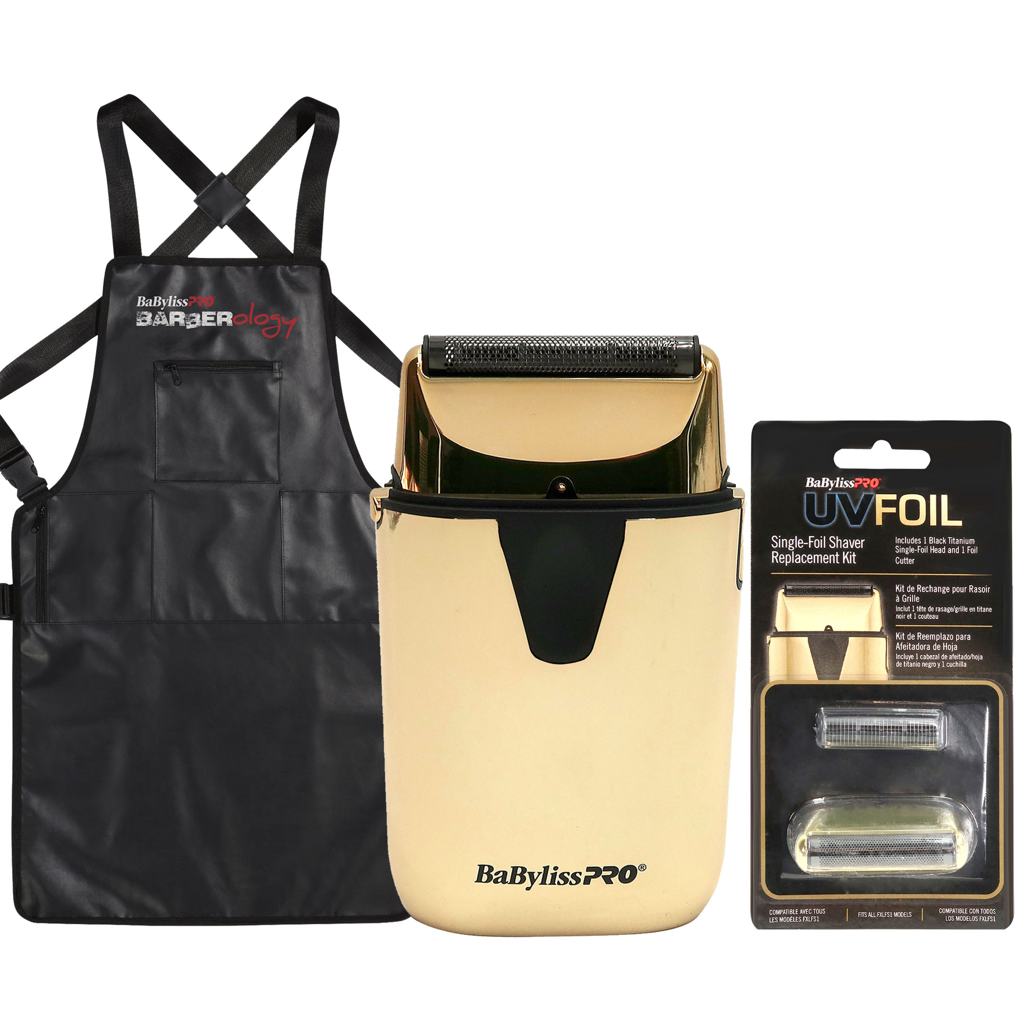Kit De Afeitadora Shaver Babyliss Pro Uvfoil De Lámina Única Y Afeitadora - Venta Internacional.